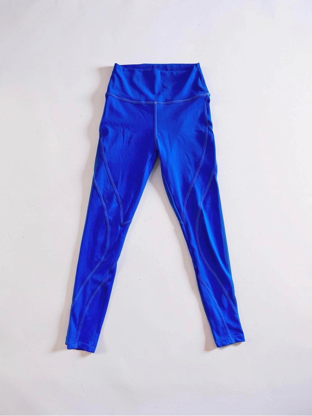 High-Waist Royal Blue Workout Leggings